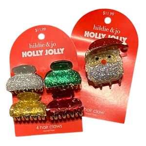 5pc Hildie & Jo Festive Hair Claw Set (NWT!)